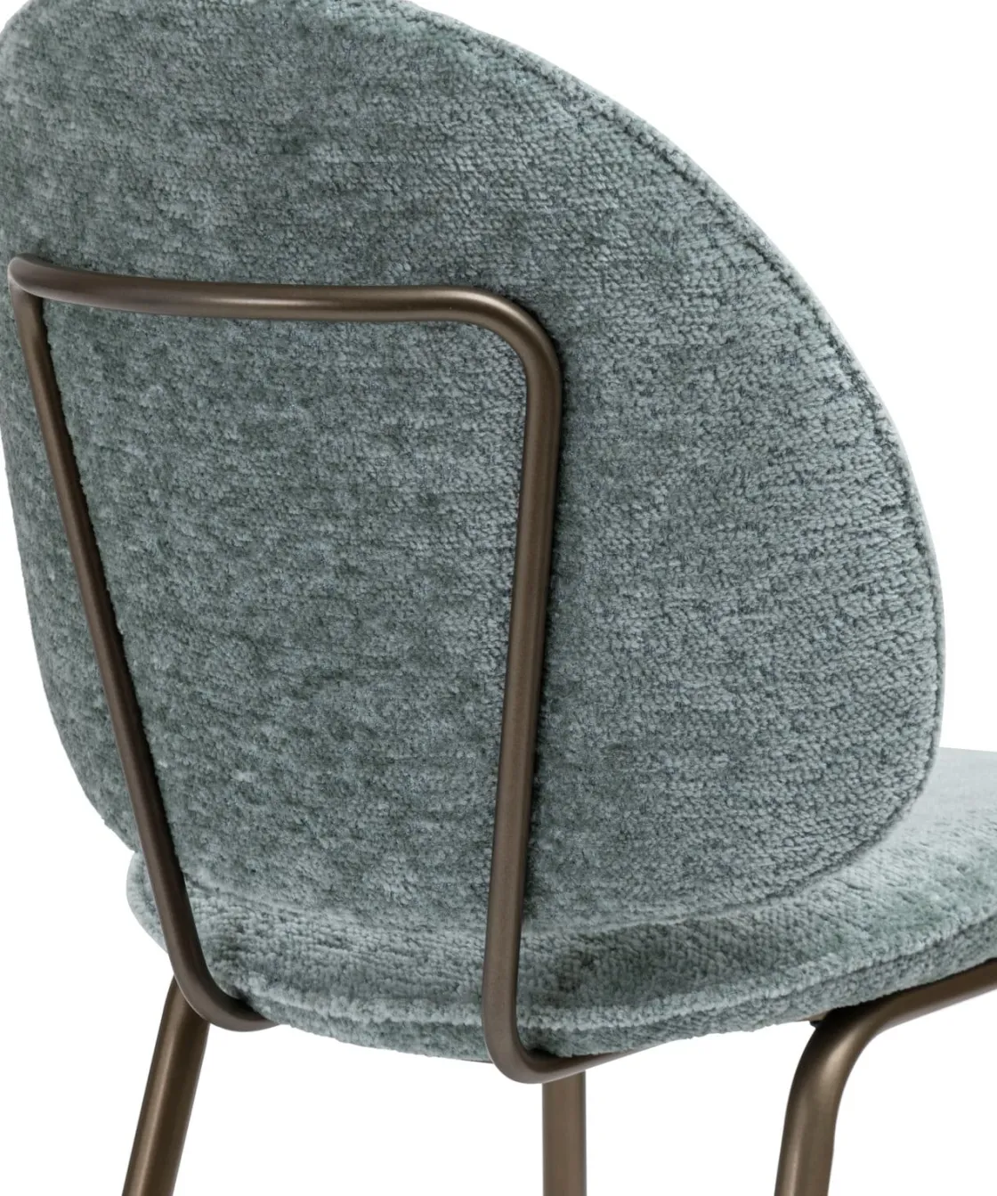 XOOON Kjel eetkamerstoel - champagne frame in de kleur Groen^ Eetkamerstoelen|Woonaccessoires