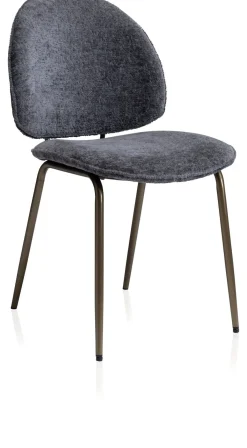 XOOON Kjel eetkamerstoel frame in de kleur Antraciet - COCOmaison^ Woonaccessoires|Eetkamerstoelen