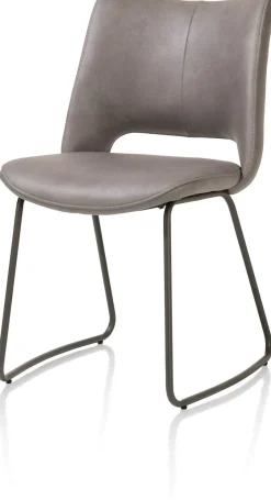 XOOON KODI eetkamerstoel - frame graphite - stof Pala - leverkleur^ Eetkamerstoelen