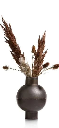 XOOON Lara keramieken vaas met metallic finish H38cm - COCOmaison^ Woonaccessoires