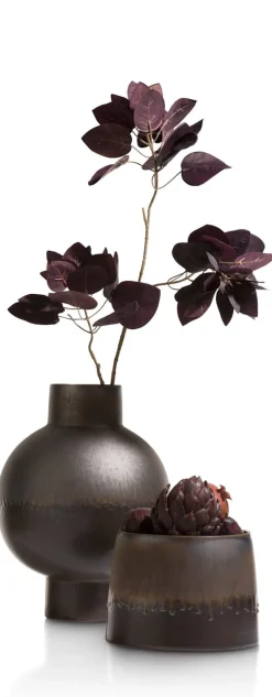 XOOON Lara keramieken vaas met metallic finish H38cm - COCOmaison^ Woonaccessoires