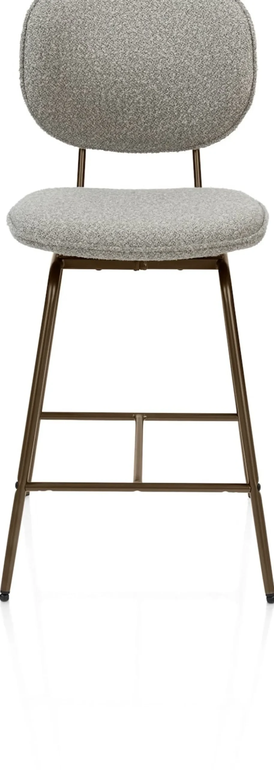 XOOON Lexi, barstoel - steelbrown - draaibaar - stof Cloudy - Olijf^ Barkrukken En Barstoelen