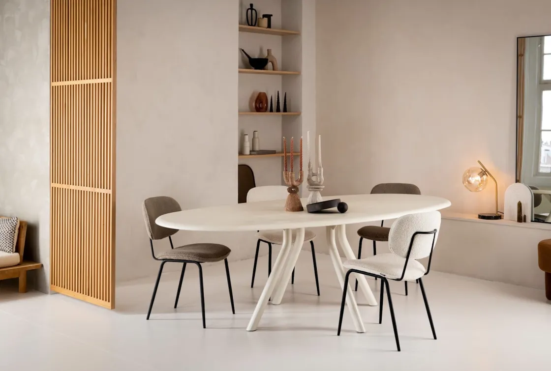 XOOON LEXI eetkamerstoel (zwart frame ROB) -^ Eetkamerstoelen
