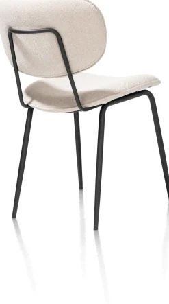 XOOON LEXI eetkamerstoel (zwart frame ROB) -^ Eetkamerstoelen