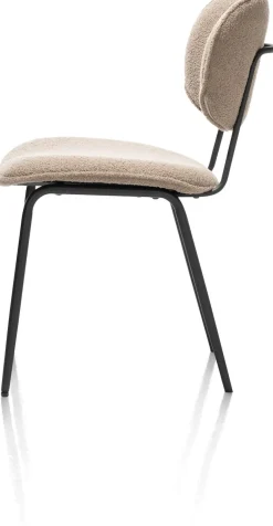 XOOON LEXI eetkamerstoel (zwart frame ROB) -^ Eetkamerstoelen