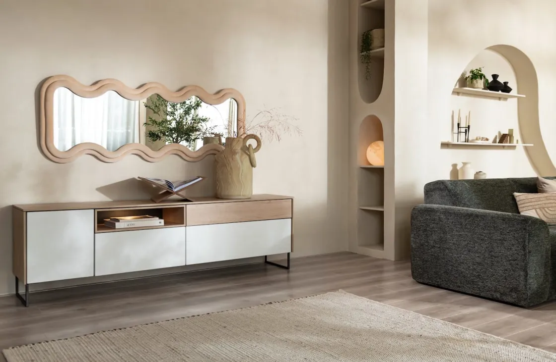 XOOON LINDFIELD lowboard 200 cm - eiken look^ Tv-Meubelen|Dressoirs