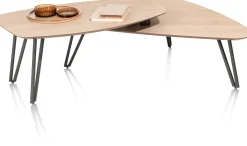 XOOON LINDFIELD salontafelset 110 x 80 cm / 90 x 55 cm - eiken look^ Salontafels|Tafelconfigurator