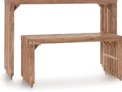 XOOON Lino bankje (96cm) in kleur Naturel van COCOmaison^ Woonaccessoires|Poef/Hockers