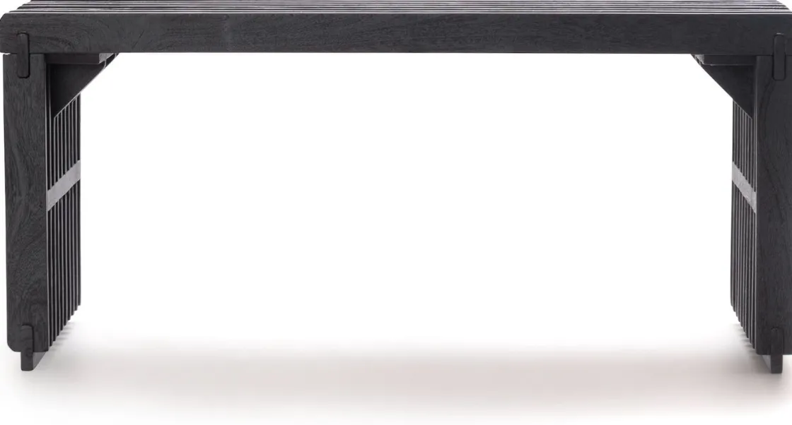 XOOON Lino bankje (96cm) in kleur Zwart van COCOmaison^ Poef/Hockers|Woonaccessoires