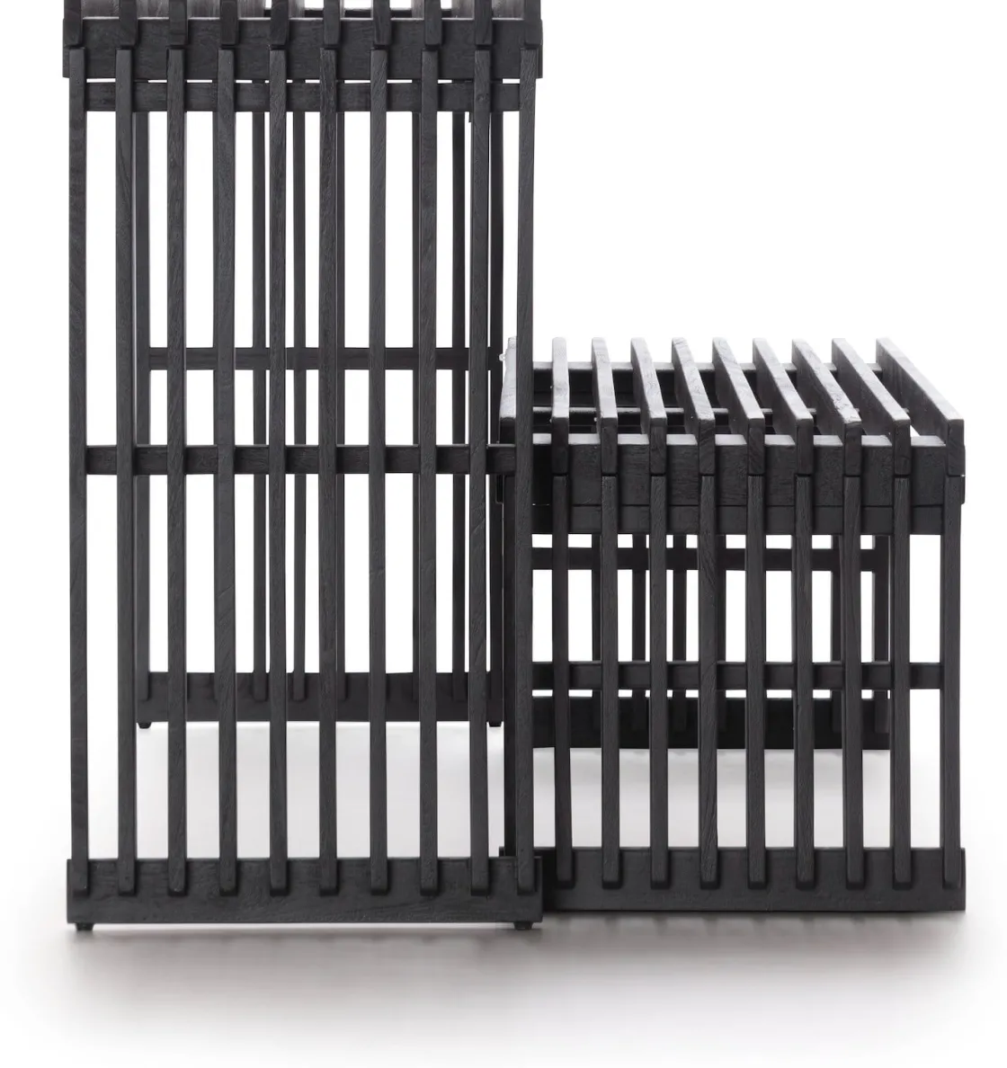 XOOON Lino bankje (96cm) in kleur Zwart van COCOmaison^ Poef/Hockers|Woonaccessoires
