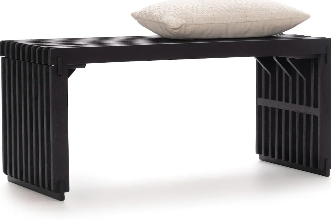 XOOON Lino bankje (96cm) in kleur Zwart van COCOmaison^ Poef/Hockers|Woonaccessoires