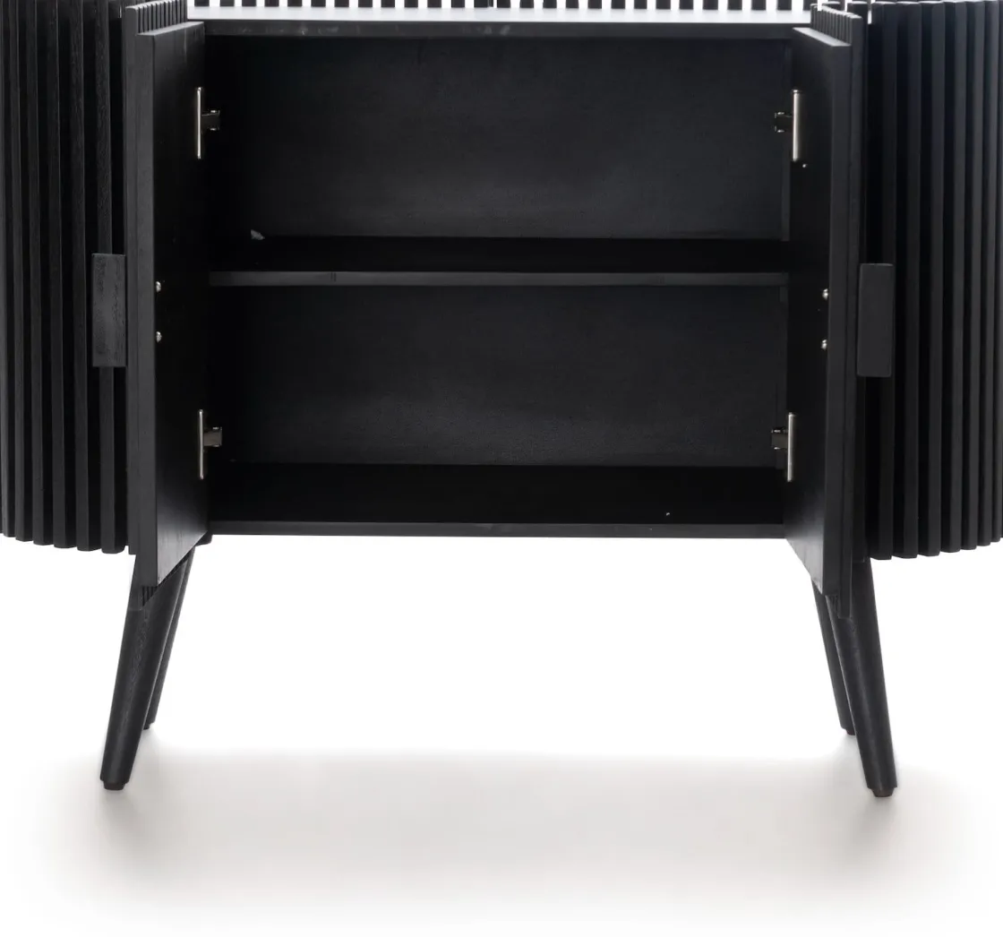 XOOON Lino kast (100cm) in kleur Zwart van COCOmaison^ Woonaccessoires