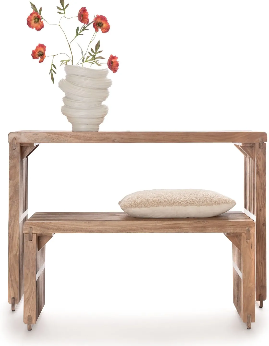 XOOON Lino wandtafel (120cm) in kleur Naturel van COCOmaison^ Woonaccessoires|Wandtafels