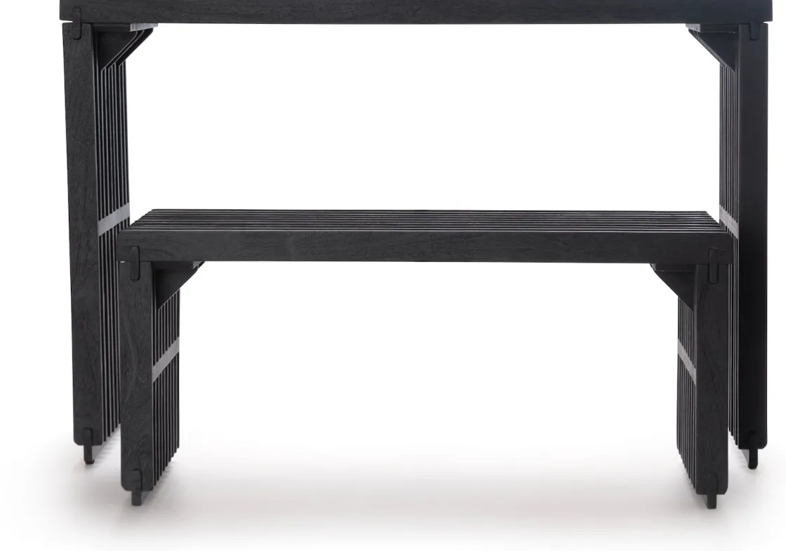 XOOON Lino wandtafel (120cm) in kleur Zwart van COCOmaison^ Wandtafels|Woonaccessoires