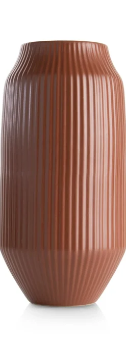 XOOON Liv vaas H44cm in de kleur Terra Cotta - COCOmaison^ Woonaccessoires