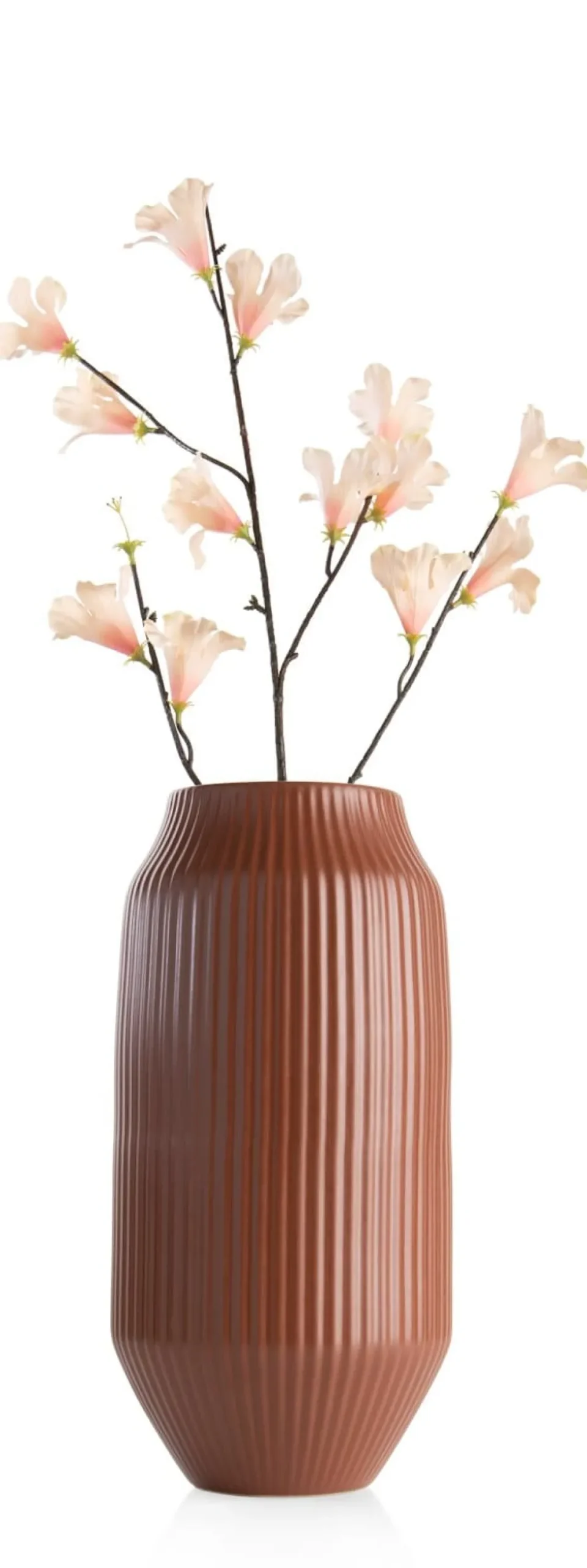 XOOON Liv vaas H44cm in de kleur Terra Cotta - COCOmaison^ Woonaccessoires