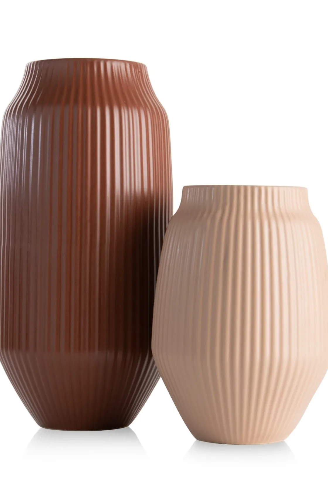 XOOON Liv vaas H44cm in de kleur Terra Cotta - COCOmaison^ Woonaccessoires
