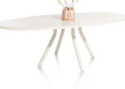 XOOON LUND eetkamertafel ovaal (240x120cm) centrale poot lang -^ Tafelconfigurator|Eettafels