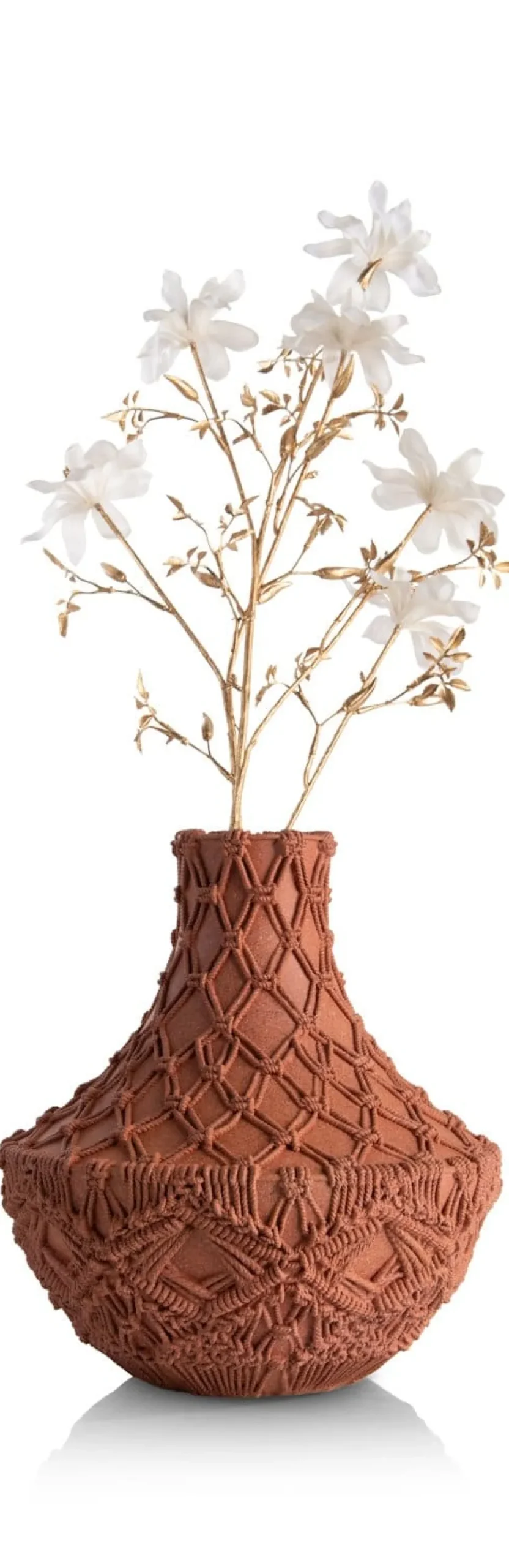 XOOON Maeve vaas H33cm in de kleur Terra Cotta - COCOmaison^ Woonaccessoires