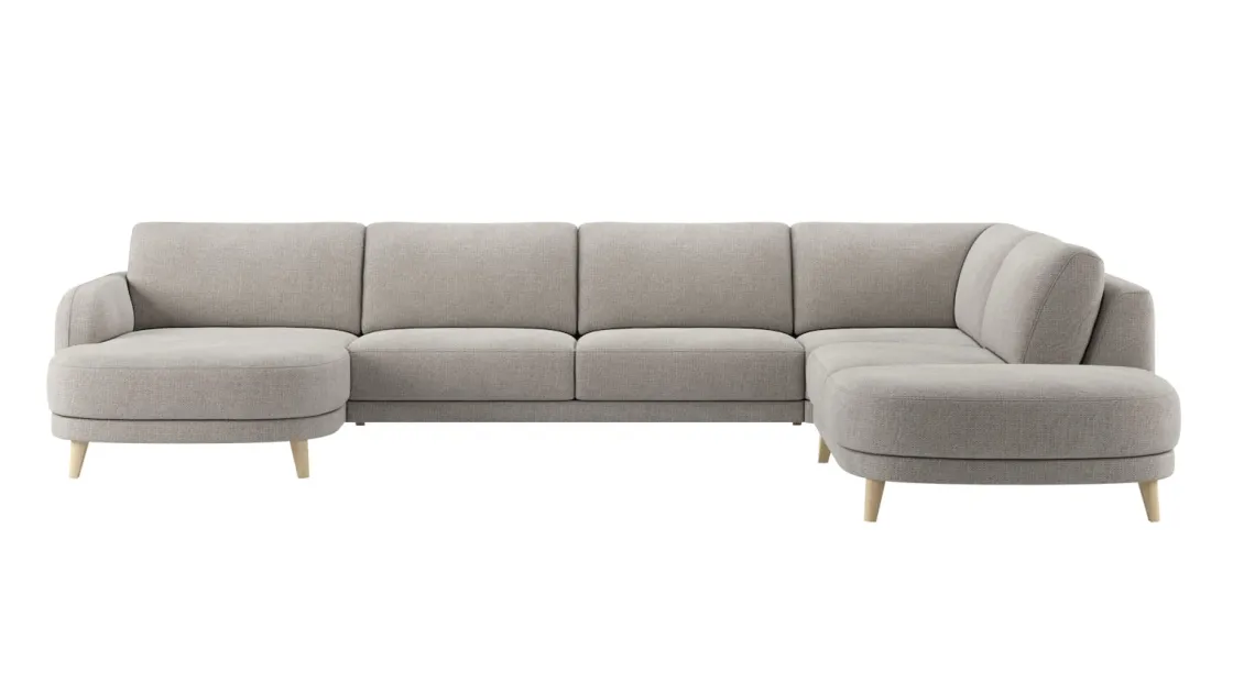 XOOON Manciano, Longchair links 170 cm - 2,5 zits zonder armen - ottomane groot rechts^ Manciano