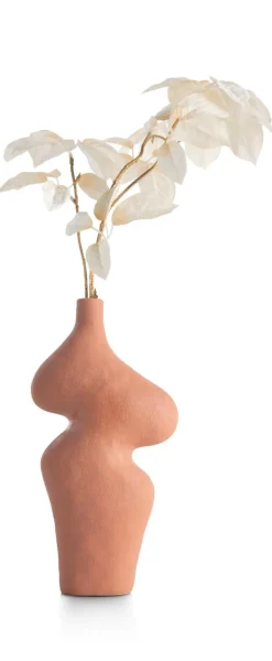 XOOON Maria vaas H30,5cm in de kleur Terra Cotta - COCOmaison^ Woonaccessoires
