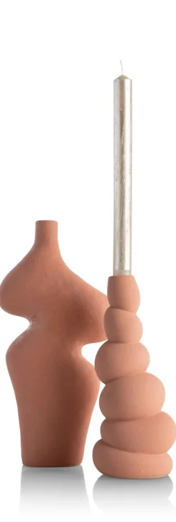 XOOON Maria vaas H30,5cm in de kleur Terra Cotta - COCOmaison^ Woonaccessoires
