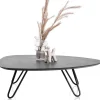 XOOON Masura lage salontafel met zwart metalen poot 110x88cm^ Tafelconfigurator|Salontafels