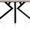 XOOON Masura ovale bartafel met zwarte metalen poot 240x110cm^ Bartafels|Tafelconfigurator