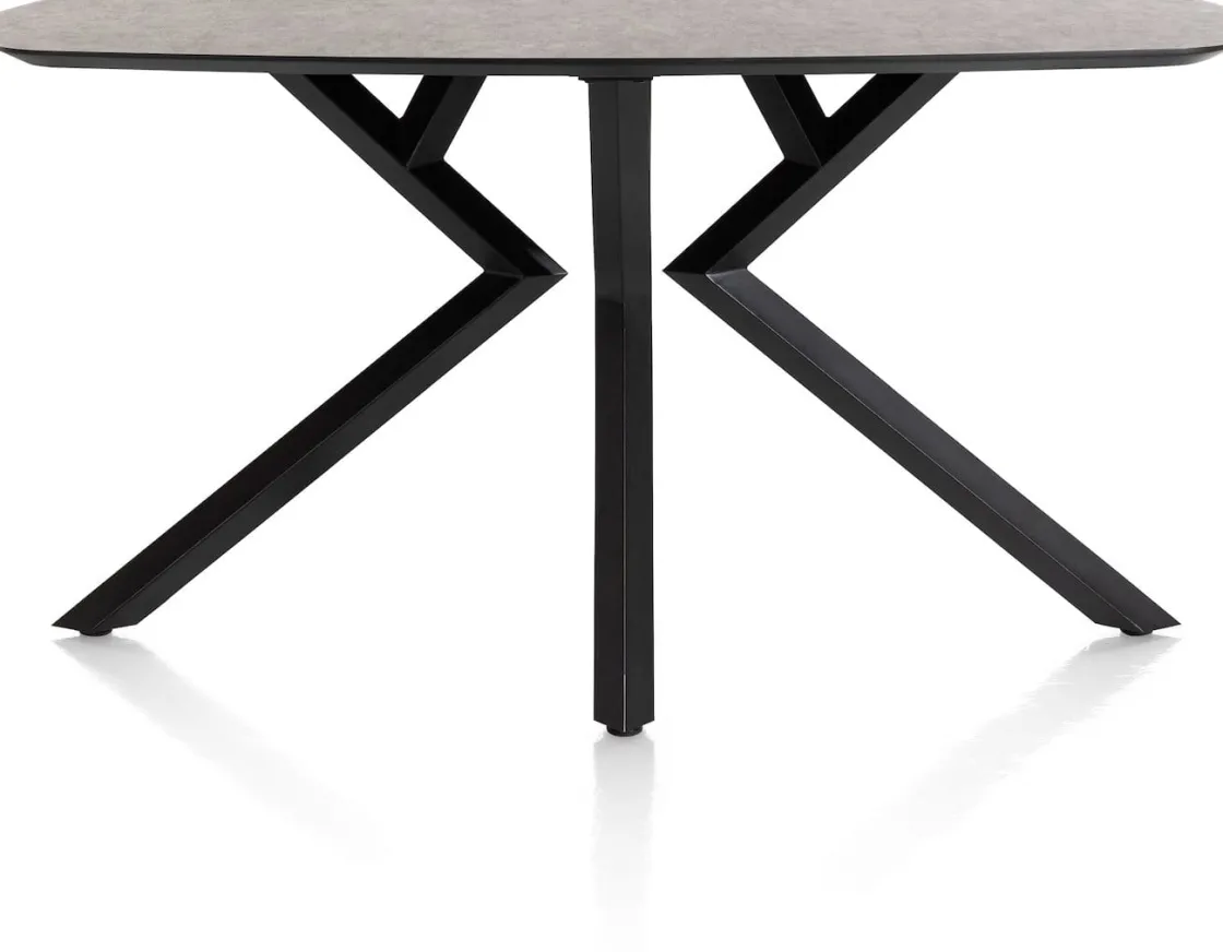 XOOON Masura ovale bartafel met zwarte metalen poot 200x105cm^ Bartafels|Tafelconfigurator