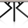 XOOON Masura ovale bartafel met zwarte metalen poot 200x105cm^ Bartafels|Tafelconfigurator