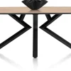 XOOON Masura ovale eettafel met zwarte metalen poot 240x110cm^ Tafelconfigurator|Eettafels