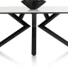 XOOON Masura ovale eettafel met zwarte metalen poot 240x110cm^ Tafelconfigurator|Eettafels