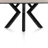 XOOON Masura ovale eettafel met zwarte metalen poot 150x105cm^ Tafelconfigurator|Eettafels