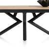 XOOON Masura ovale uitschuiftafel met metalen poot 180(+60)x110cm^ Uitschuiftafels|Eettafels