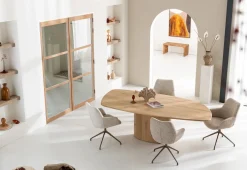 XOOON Mats armleuningstoel - draaibaar in de kleur Koper -^ Armstoelen