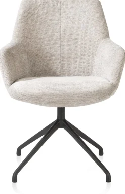 XOOON Mats, armstoel - aluminium frame 4-poots - draaibaar - selected choices^ Armstoelen
