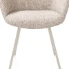 XOOON Mats, armstoel 4-poots - creme - stof Luton - koper^ Armstoelen