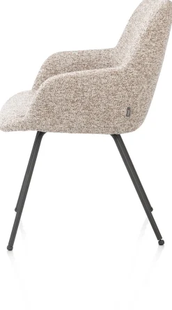 XOOON Mats, armstoel 4-poots - grafiet - stof Luton - koper^ Armstoelen