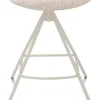 XOOON Mats, barstoel - metalen 4-pootjes - creme - Luton - Creme^ Barkrukken En Barstoelen