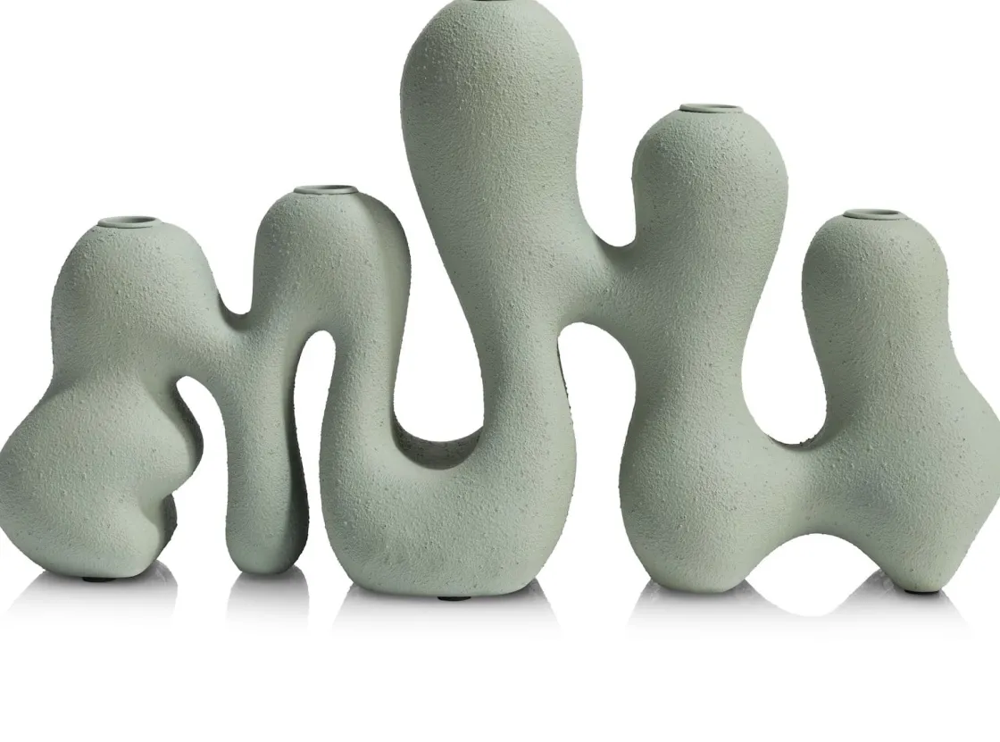 XOOON Mees kandelaar H25cm in kleur Groen shop je bij COCOmaison^ Woonaccessoires