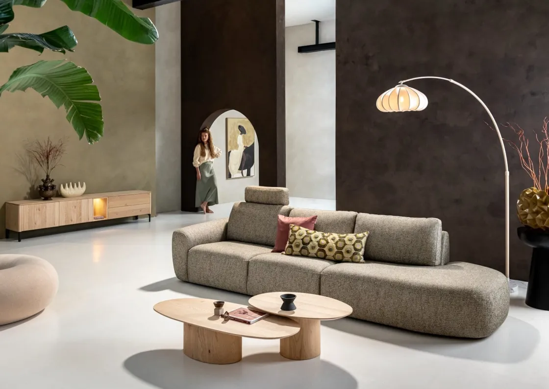 XOOON Merano 2.5-zitsbank - armleuning links -^ Merano