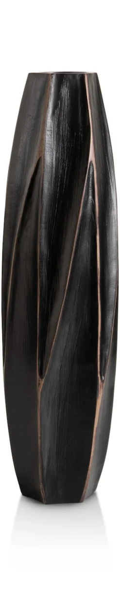 XOOON Merle vaas H52cm in de kleur Zwart - COCOmaison^ Woonaccessoires