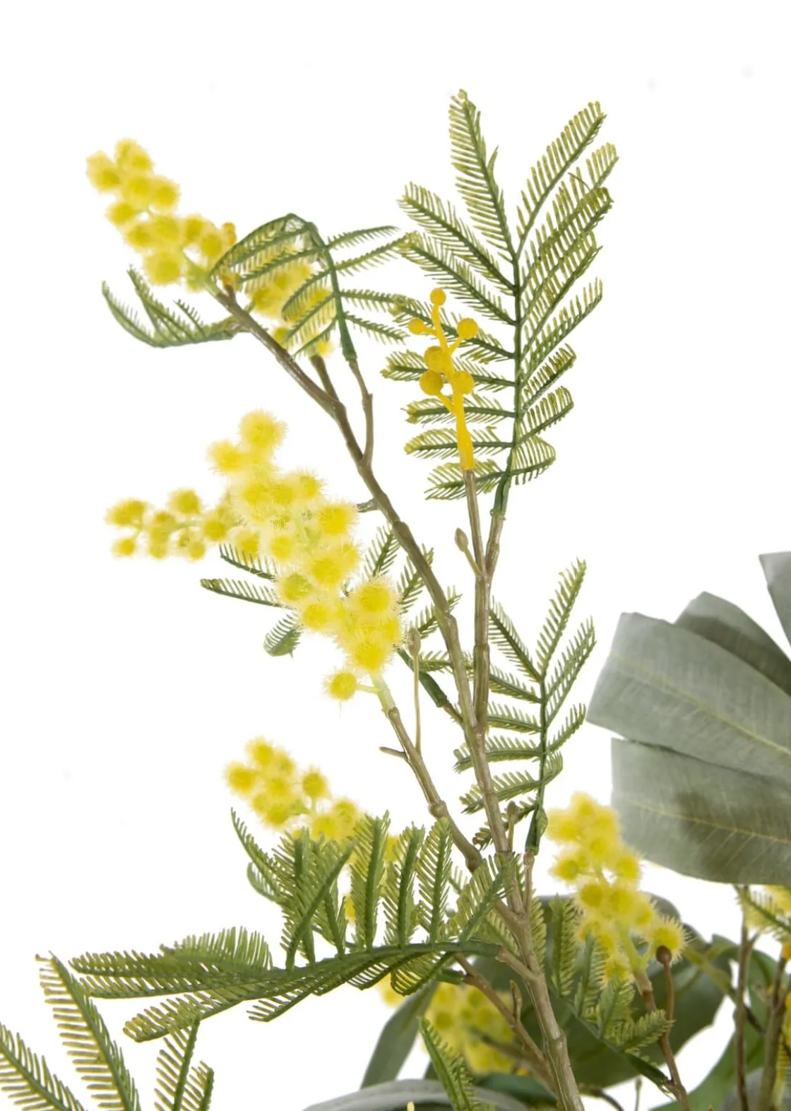 XOOON Mimosa Branch H110cm kunstbloem in de kleur Geel - COCOmaison^ Woonaccessoires