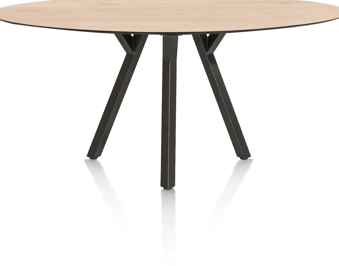 XOOON MINATO bartafel - ellips - 240 x 110 cm (h: 92 cm) - eiken look^ Bartafels|Tafelconfigurator