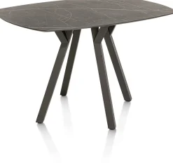 XOOON MINATO bartafel - ovaal - 150 x 105 cm (h: 92 cm) - marmerlook^ Bartafels|Tafelconfigurator