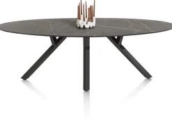 XOOON MINATO eetkamertafel - ellips - 240 x 110 cm - marmerlook^ Tafelconfigurator|Eettafels