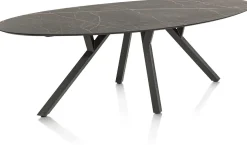 XOOON MINATO eetkamertafel - ellips - 240 x 110 cm - marmerlook^ Tafelconfigurator|Eettafels