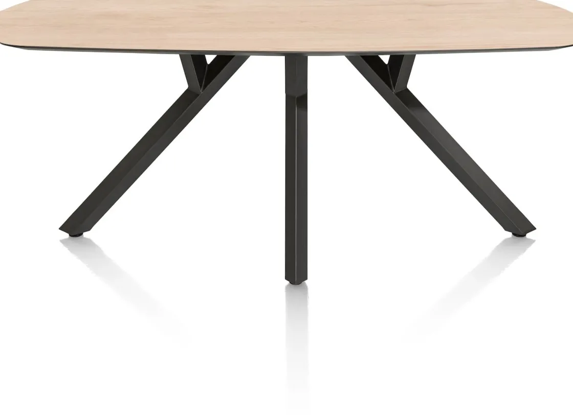 XOOON MINATO eetkamertafel - ovaal - 240 x 110 cm - eiken look^ Tafelconfigurator|Eettafels
