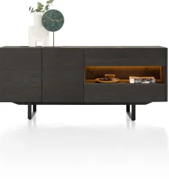 XOOON Modali dressoir in onyx (+ LED) 190 cm -^ Dressoirs