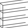 XOOON Modulo aanbouwrek in metaal 135 cm, 3 nivo's -^ Wandmeubels